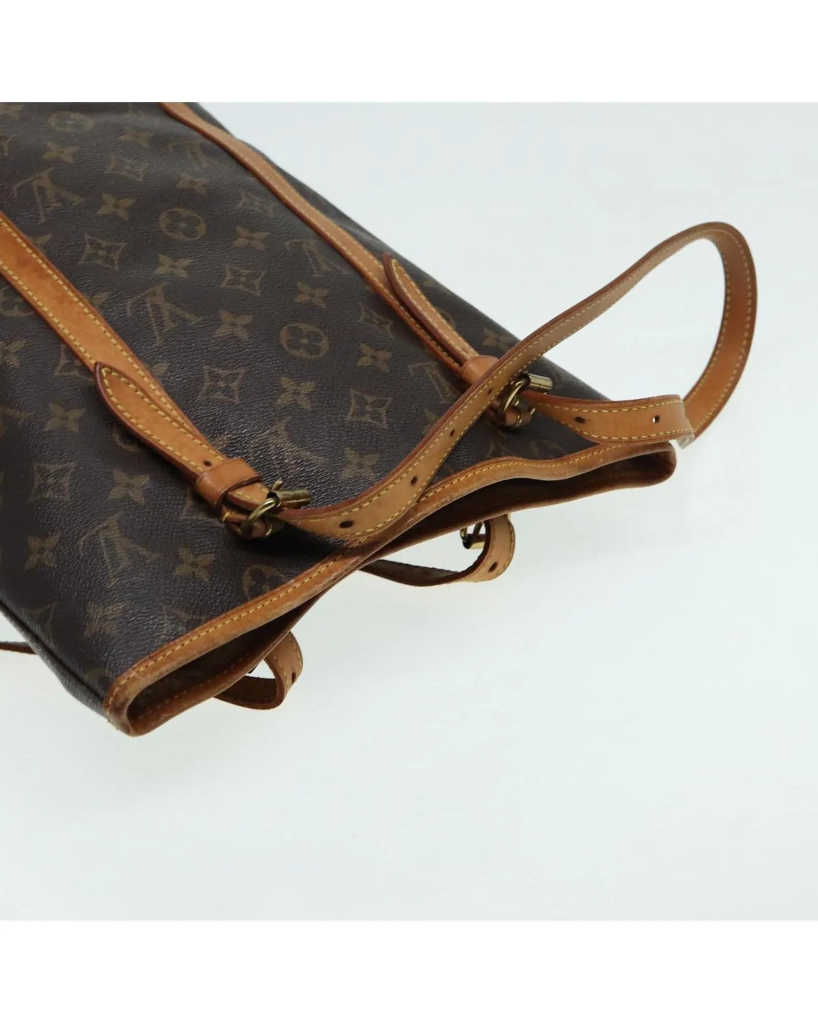 Monogram Canvas Shoulder Bag with Adjustable Strap and Authentic Detailing