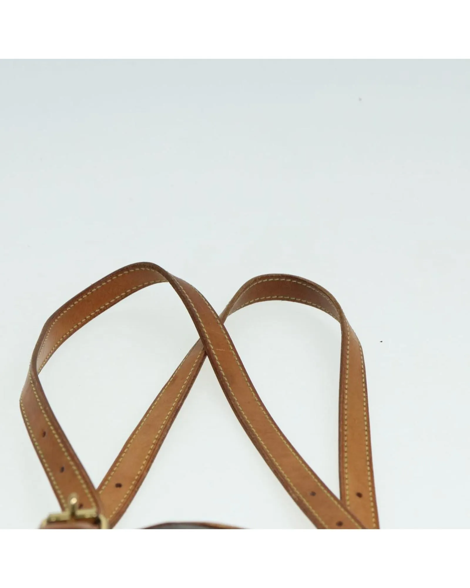 Monogram Canvas Shoulder Bag with Adjustable Strap and Authentic Detailing