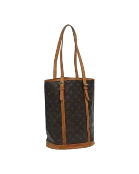 Monogram Canvas Shoulder Bag with Adjustable Strap and Authentic Detailing
