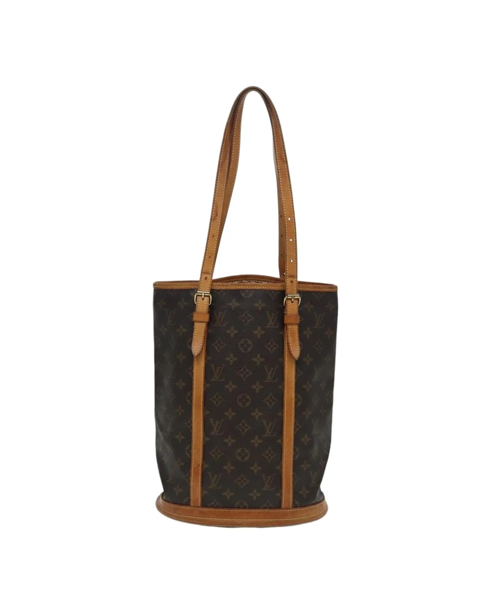 Monogram Canvas Shoulder Bag with Adjustable Strap and Authentic Detailing