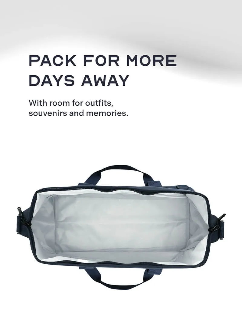 Odyssey Set of 3 & Float Duffle Combo | Ocean Blue | Cab Med Lar Hard Luggage & Duffle