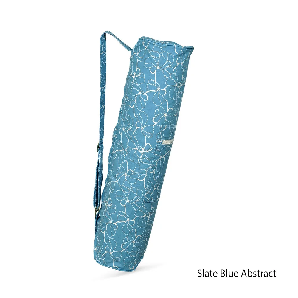 Organic Cotton Yoga Mat Bag - Printed Zip