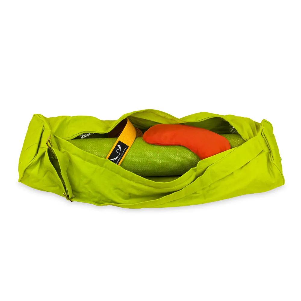 Organic Cotton Yoga Mat Bag - Printed Zip