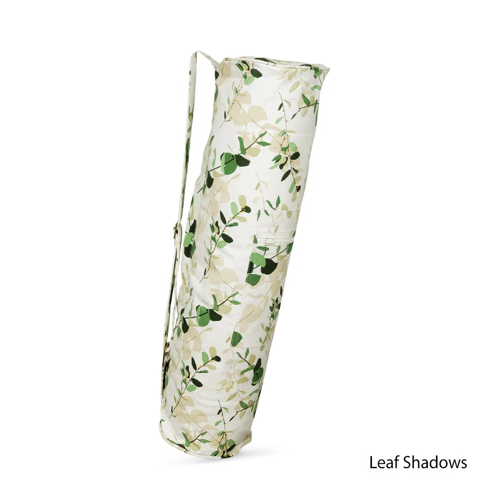 Organic Cotton Yoga Mat Bag - Printed Zip