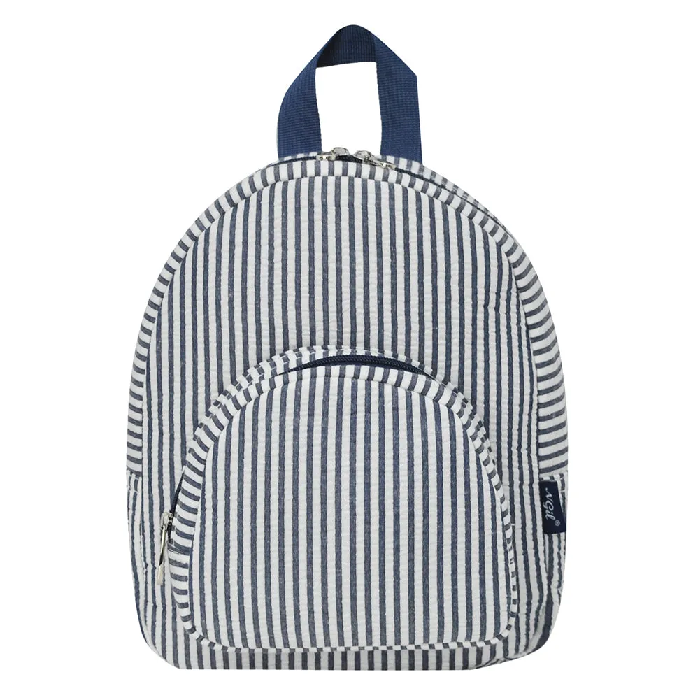 Seersucker Navy NGIL Mini Backpack