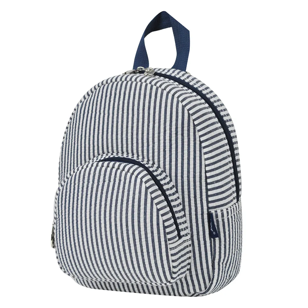 Seersucker Navy NGIL Mini Backpack