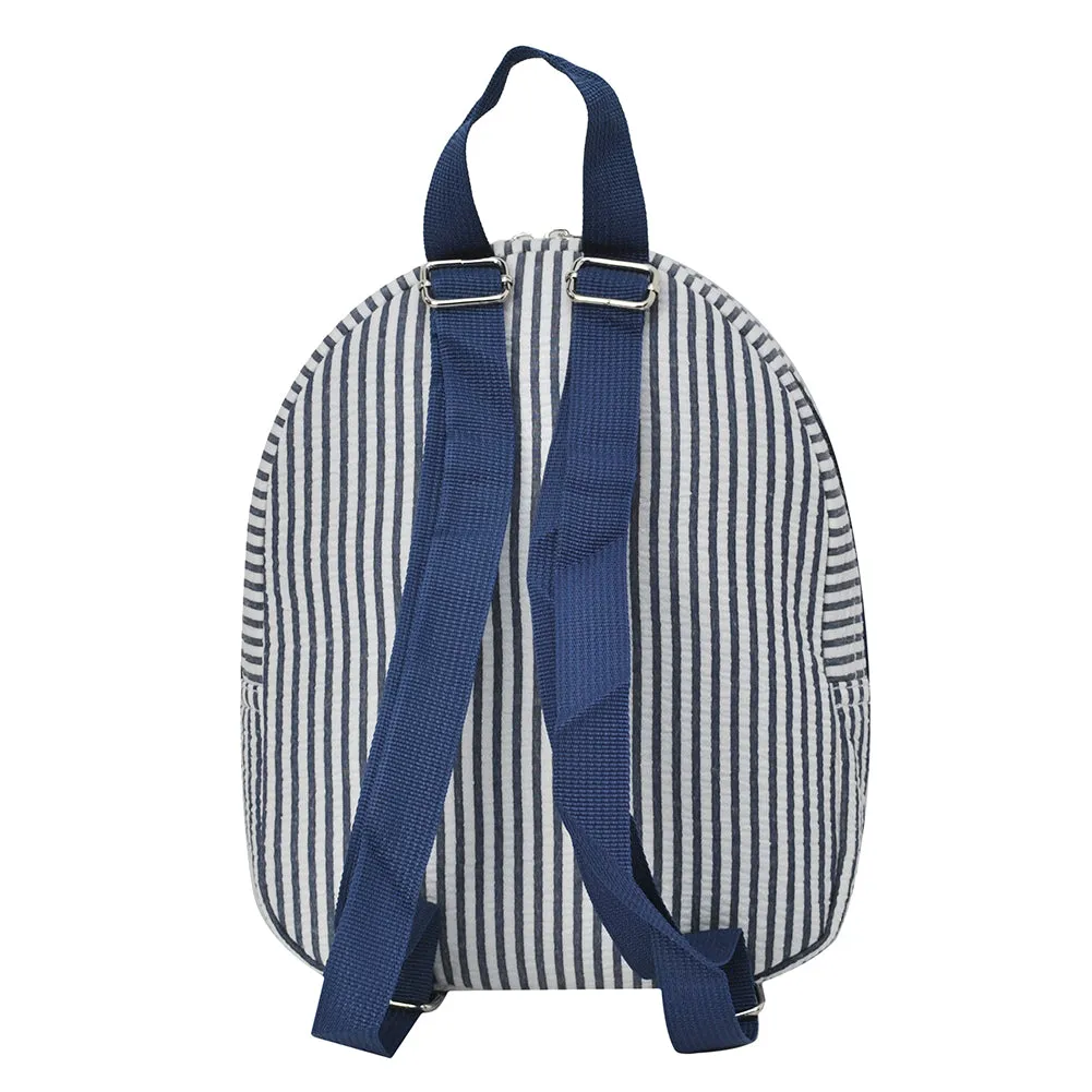 Seersucker Navy NGIL Mini Backpack