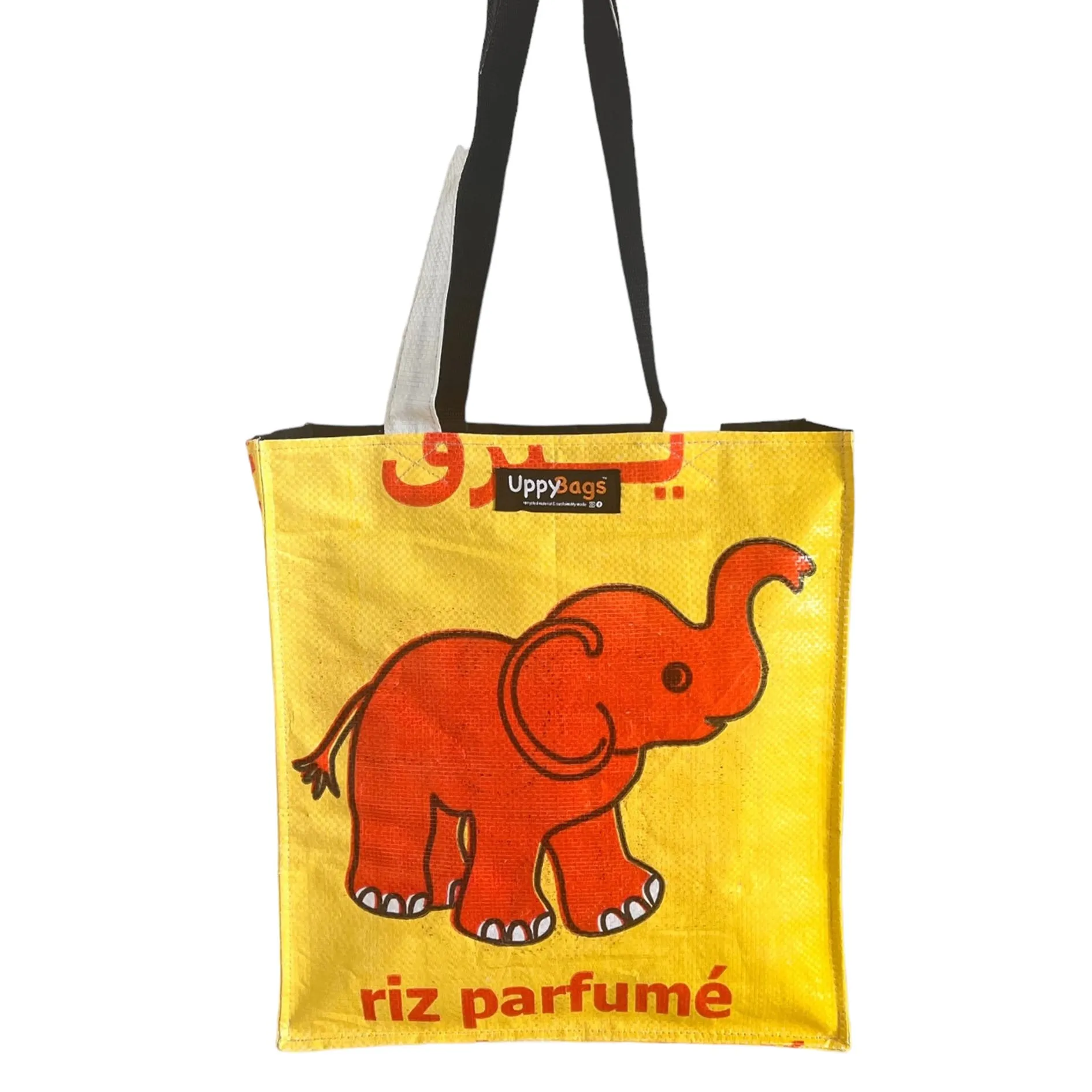 Shoulder tote bag with animal prints