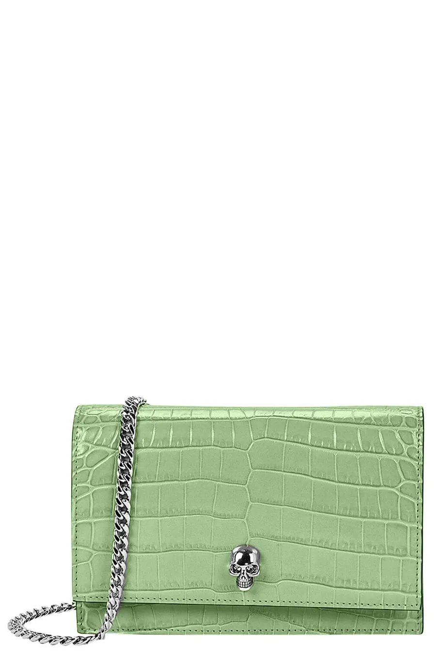 Skull Mini Bag - Sage