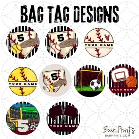 Sports Aluminum Bag Tag