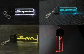 Supra Keychain - Toyota Supra MK5 - MK4 - MK3 - MK2 - Color Changing - Stocking Stuffer - LED Keychain - A90 Supra