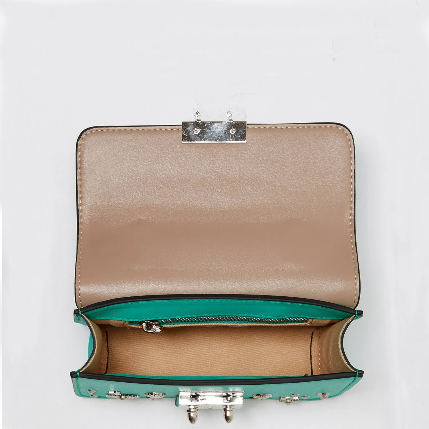 The Hollywood Green Purse with Studs