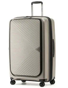 Tosca - Space X 29in Large dual opening Suitcase - Champagne