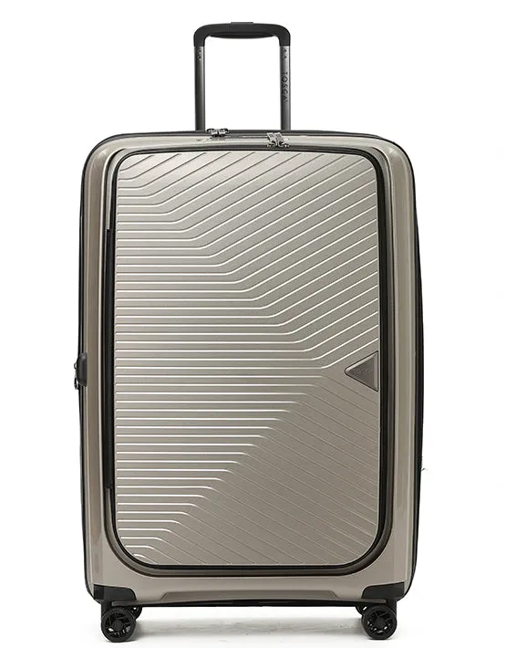 Tosca - Space X 29in Large dual opening Suitcase - Champagne