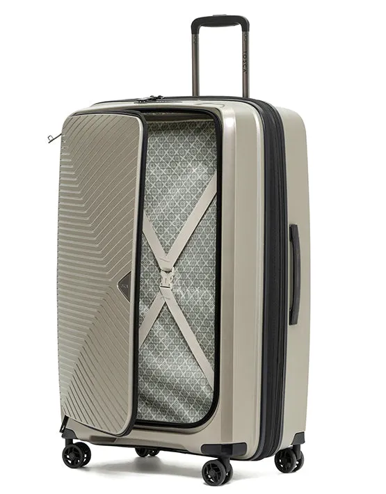 Tosca - Space X 29in Large dual opening Suitcase - Champagne