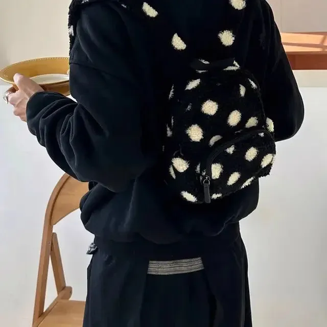 UAKISS  -  Backpacks for Women Y2k Aesthetic Vintage Dot Fashion Streetwear Backpack Korean All Match Students Mini Casual Schoolbags Femme
