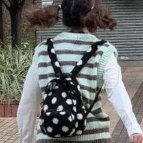 UAKISS  -  Backpacks for Women Y2k Aesthetic Vintage Dot Fashion Streetwear Backpack Korean All Match Students Mini Casual Schoolbags Femme