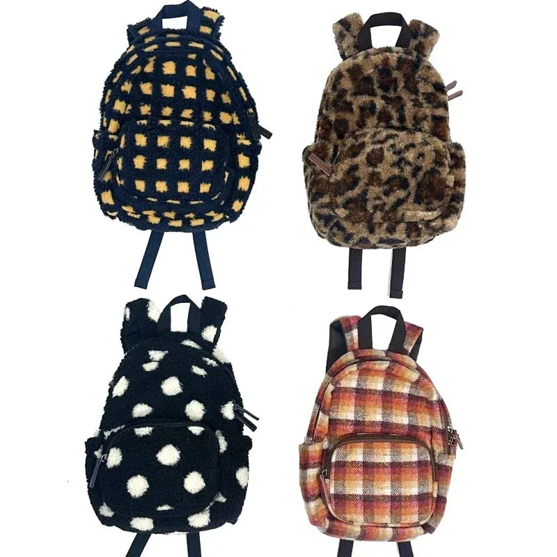UAKISS  -  Backpacks for Women Y2k Aesthetic Vintage Dot Fashion Streetwear Backpack Korean All Match Students Mini Casual Schoolbags Femme
