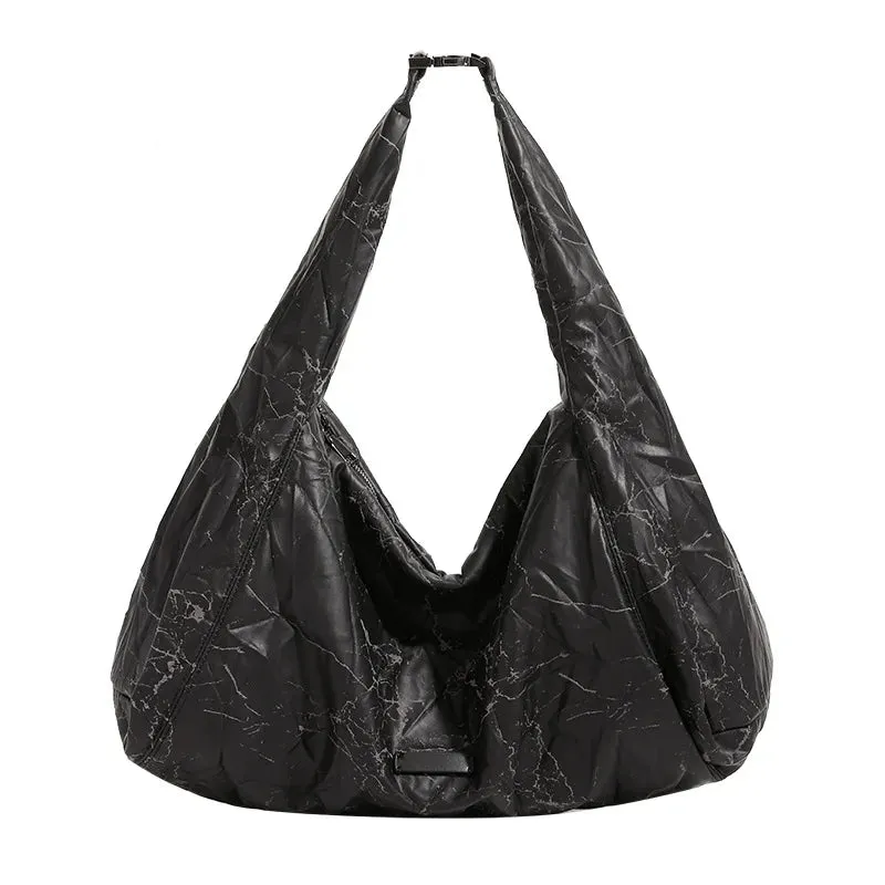 UAKISS  -  New Dumpling Crescent Armpit Bag for Women burst Bags Large Capacity Shoulder Bags PU Leather Crossbody Bags Purs Dumpling
