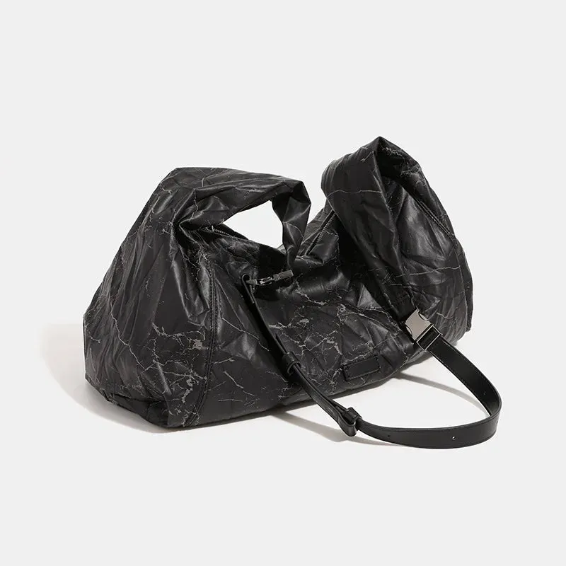 UAKISS  -  New Dumpling Crescent Armpit Bag for Women burst Bags Large Capacity Shoulder Bags PU Leather Crossbody Bags Purs Dumpling