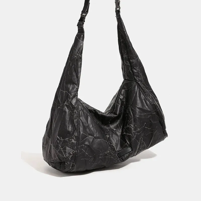 UAKISS  -  New Dumpling Crescent Armpit Bag for Women burst Bags Large Capacity Shoulder Bags PU Leather Crossbody Bags Purs Dumpling