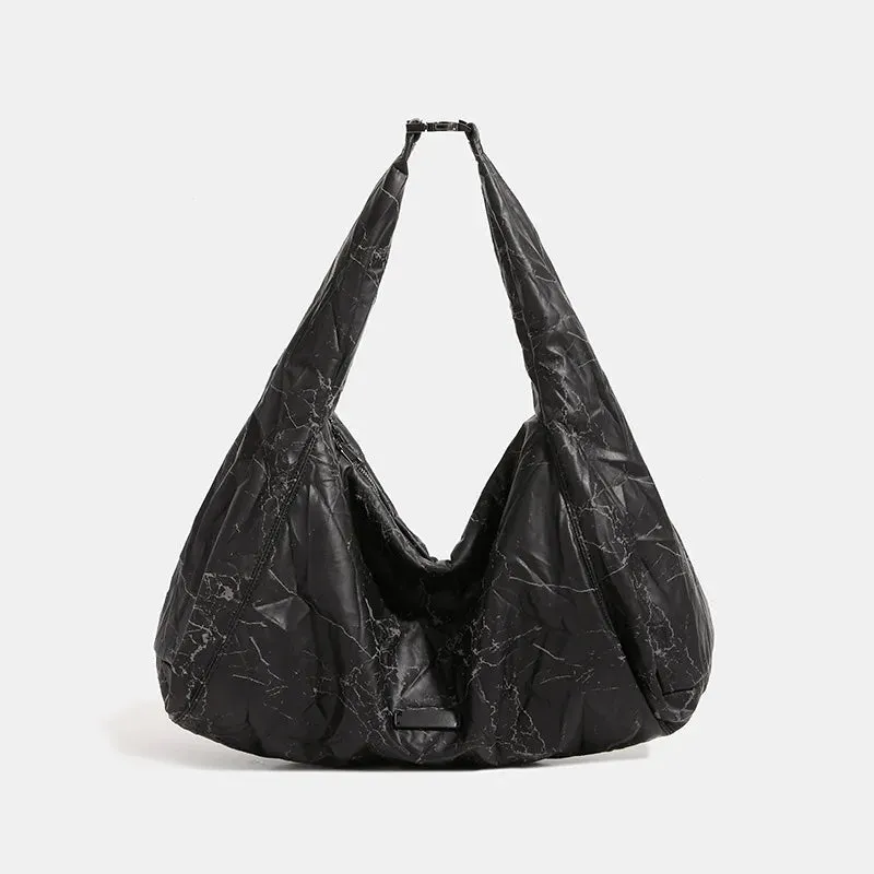 UAKISS  -  New Dumpling Crescent Armpit Bag for Women burst Bags Large Capacity Shoulder Bags PU Leather Crossbody Bags Purs Dumpling