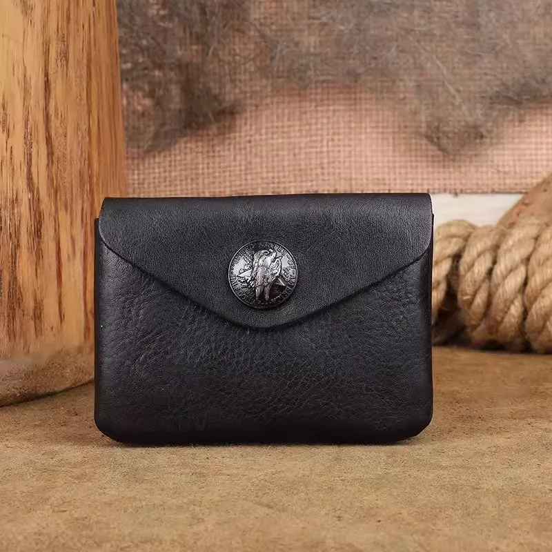 Vintage Women's Minimalist Wallet Coin Purse With Zip