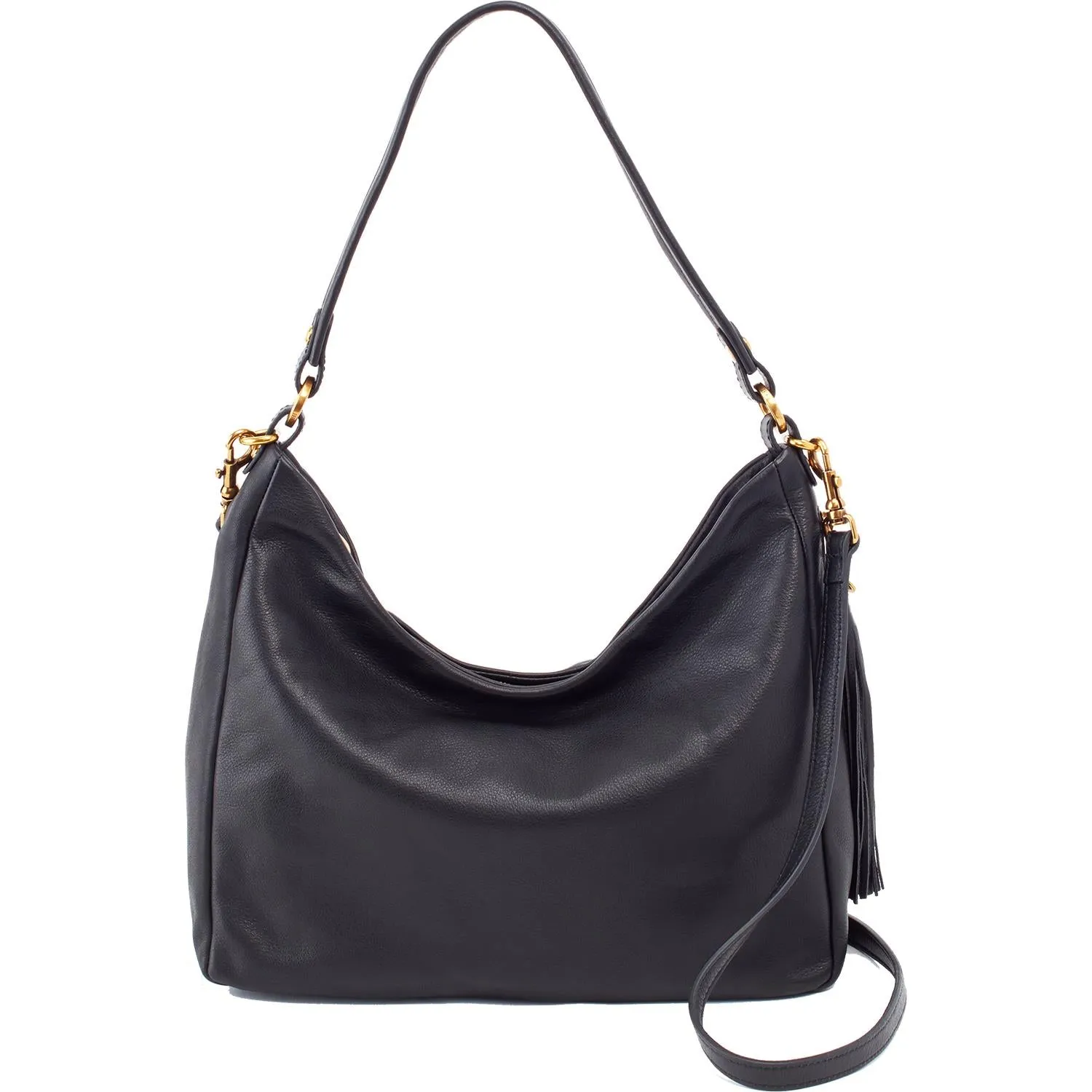 Women's Hobo Delilah Black Vintage Leather