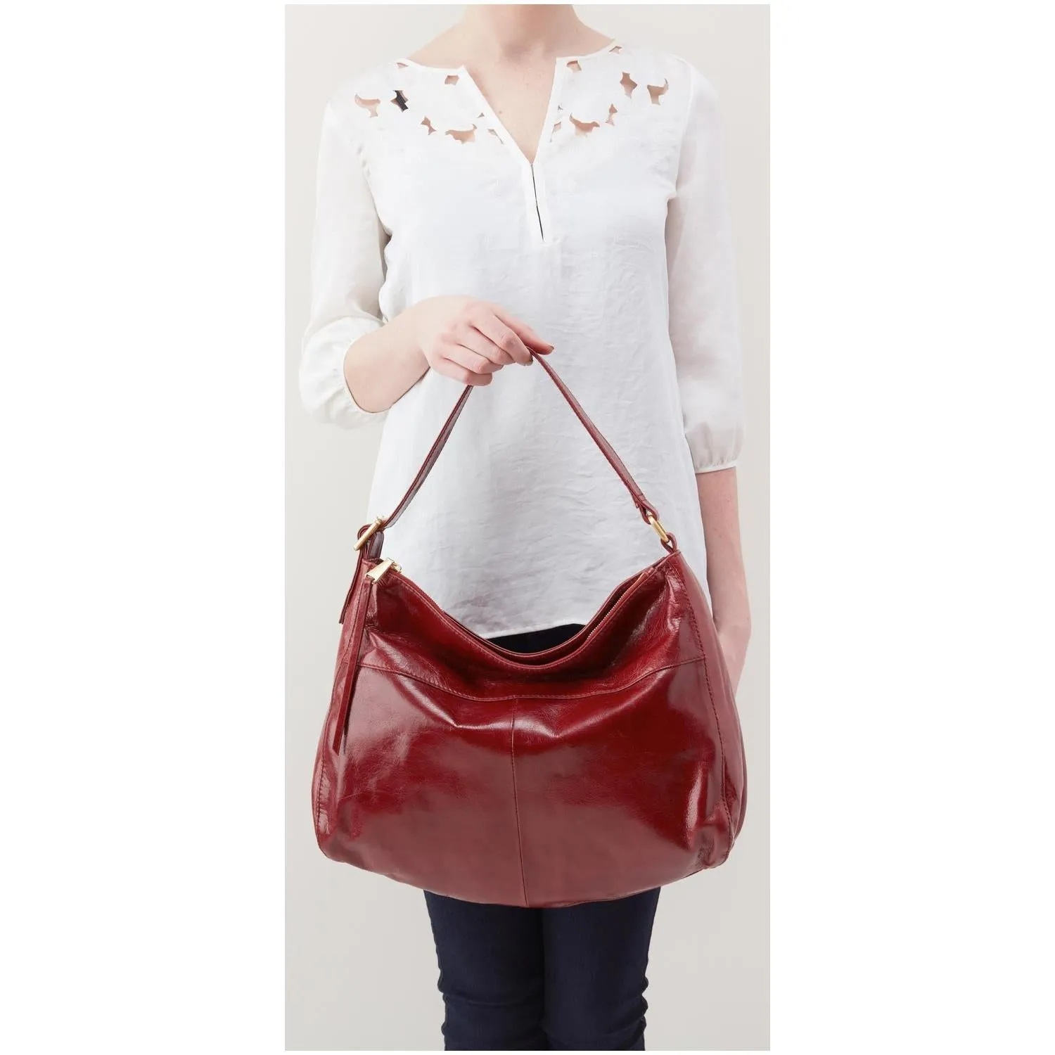 Women's Hobo Quincy Mahogany Leather