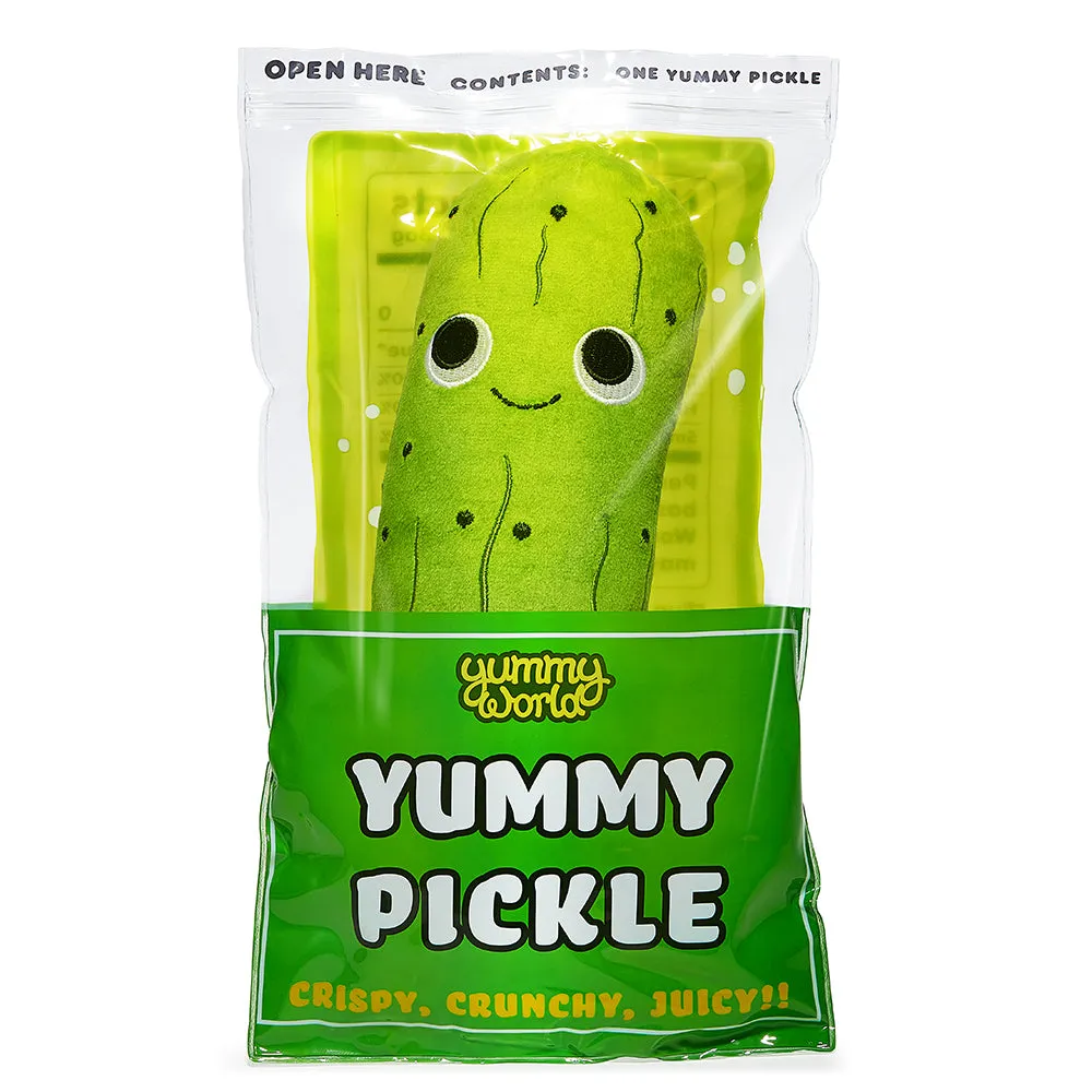 Yummy World Crunchy Pickle in a Bag 10" Interactive Plush